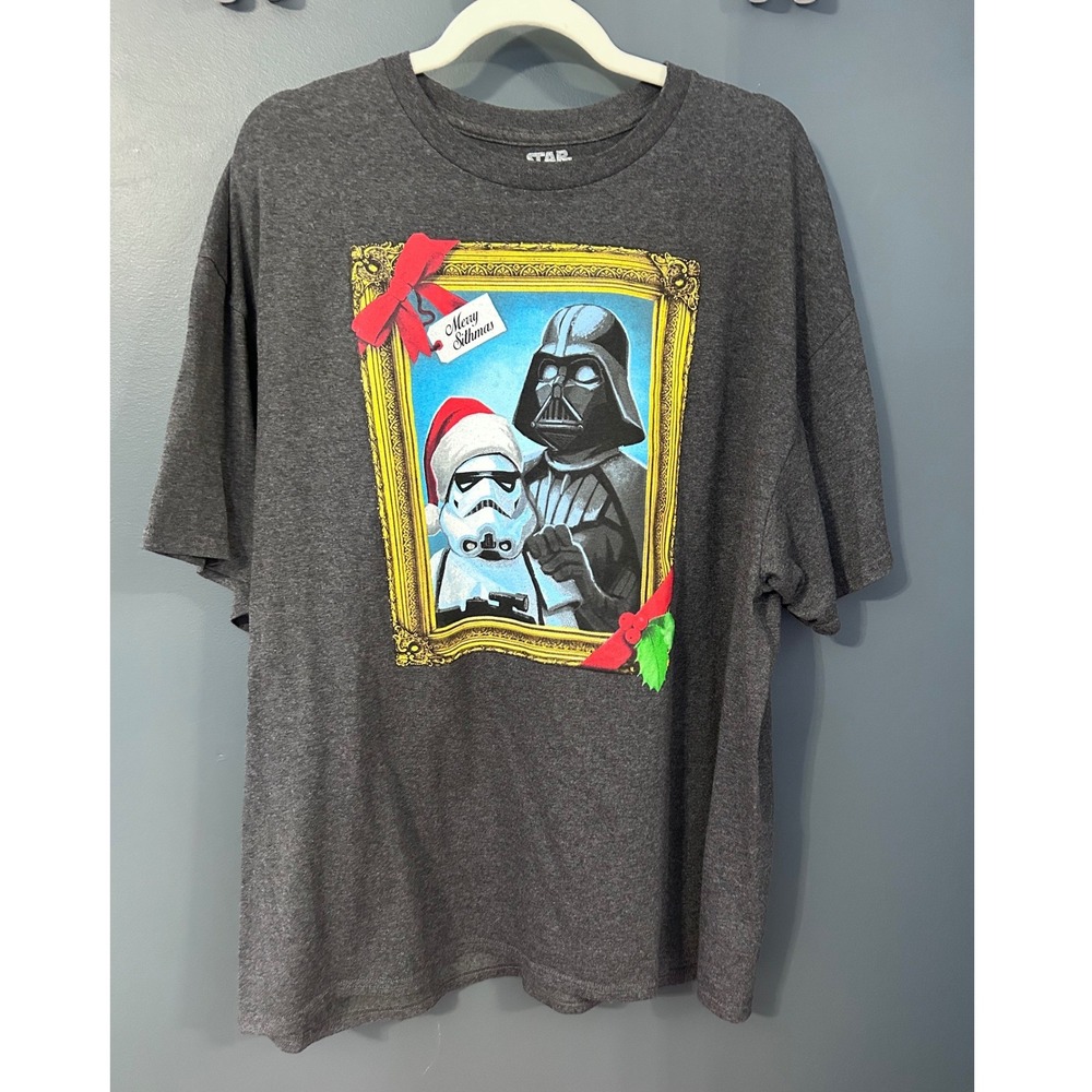 Star Wars Darth Vader Stormtrooper Merry Sithmas Size 2XL Graphic T Shirt Men's